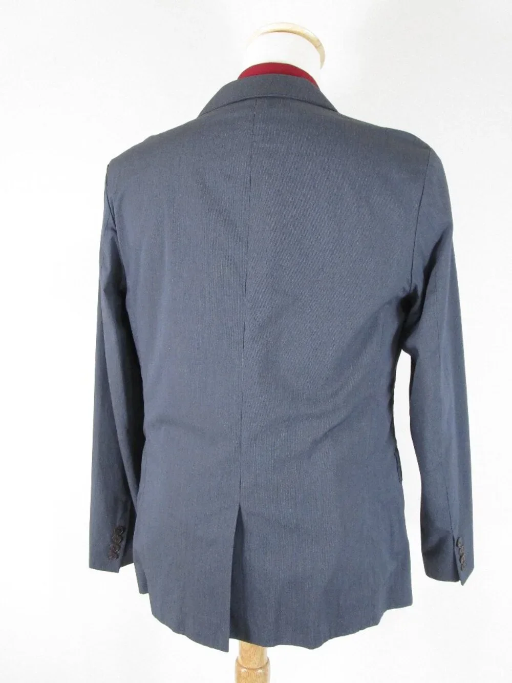 J. Crew Mens Solid Dark Gray Cotton Sport Coat Jacket Size M 40R Two Button